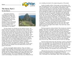 The Incas, Part 2