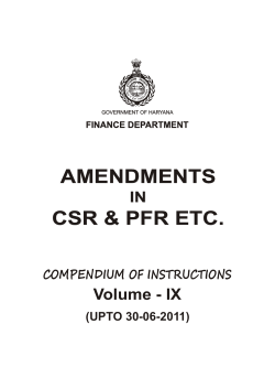 Compendium of Instructions Volume-IX