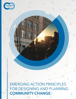 EmErging Action PrinciPlEs for DEsigning AnD PlAnning community