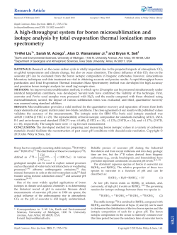 A highthroughput system for boron microsublimation and isotope