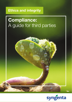 Compliance: A guide for third parties