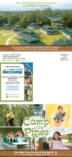 Camp O the Pines Brochure 2017