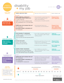 disability + my job