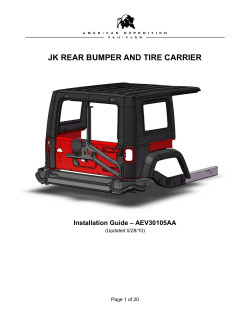 JK REAR BUMPER AND TIRE CARRIER