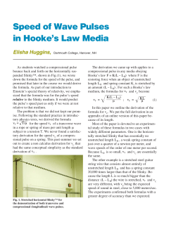 Hooke`s Law Waves Online