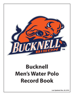 Men`s Water Polo Record Book.indd