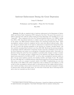 Antitrust Enforcement During the New Deal?