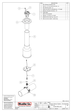 2 3 4 5 6 7 8 9 10 1 REV. 5-5-14 Pressure Sensor System
