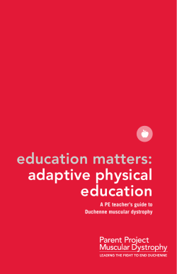 education matters: adaptive physical education