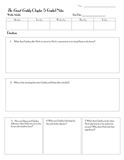 The Great Gatsby Chapter 5 Guided Notes
