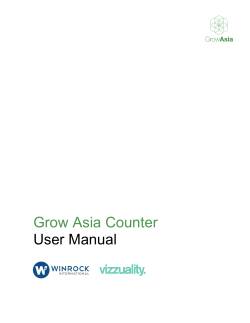 Grow Asia Counter User Manual