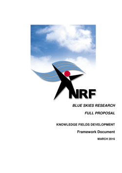 Blue Skies Full Proposal Framework 2017