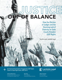 How the Election of Judges and the Stunning Lack of Diversity on