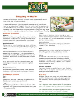 Shopping for Health