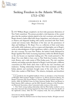 Seeking Freedom in the Atlantic World, 1713&ndash;1783