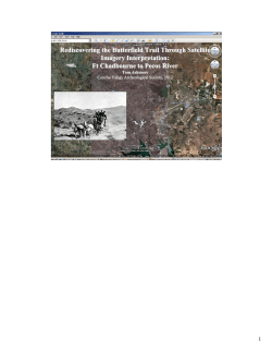 Rediscovering the Butterfield Trail Through Satellite