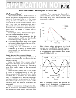 Fluorescence lifetimes: time-domain or frequency domain?