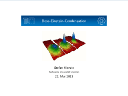 Bose-Einstein-Condensation