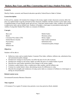Baskets, Base Years, and Bias: Constructing and Using a Student
