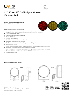 LED 8&rdquo; and 12&rdquo; Traffic Signal Module EV Series Ball