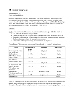 AP Human Geography