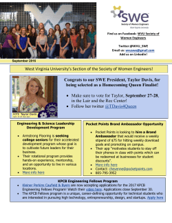 Oct2016News - WVU SWE at WE Local