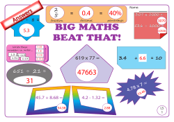 BIG MATHS BEAT THAT!