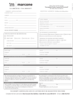 Credit Application_Stores