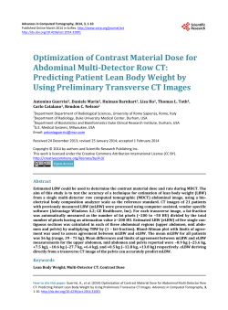 Optimization of Contrast Material Dose for Abdominal Multi