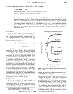 A Mass Spectrometric Study of the NH2 + NO2 Reaction