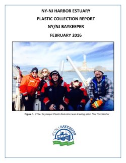 ny-nj harbor estuary plastic collection report ny/nj baykeeper