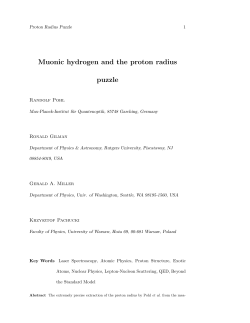 Muonic hydrogen and the proton radius puzzle