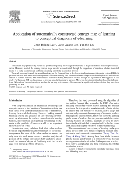 Application of automatically constructed concept map of learning to