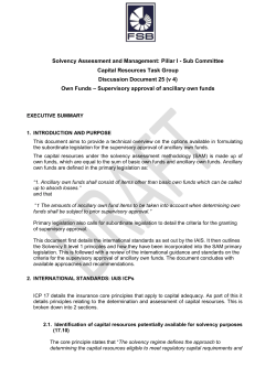 Own Fund - Financial Services Board