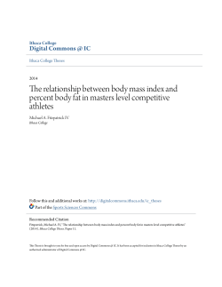 The relationship between body mass index and percent body fat in