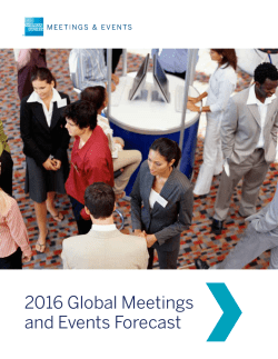 2016 Global Meetings and Events Forecast