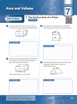 area and volume - skill builder