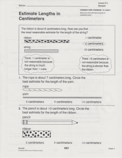 Estimote Lengths ln Centimeters