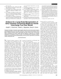 Evidence for a Large-Scale Reorganization of Early Cambrian