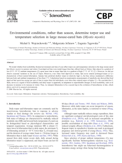 Environmental conditions, rather than season, determine