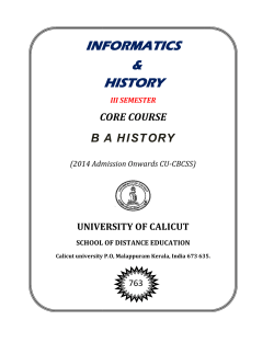 Informatics and History