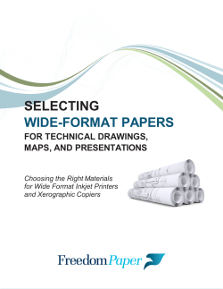 SELECTING WIDE-FORMAT PAPERS