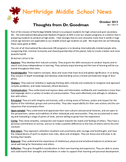 Northridge Middle School News - Middlebury Community Schools
