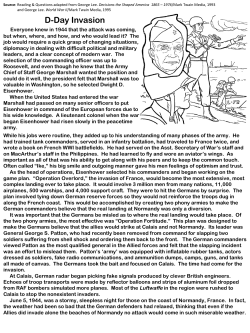 Reading - D-Day Invasion