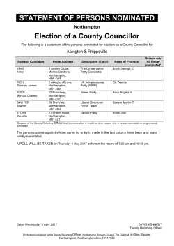 Northamptonshire County Council