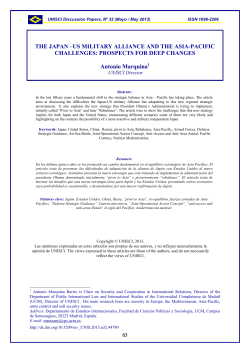 the japan &ndash;us military alliance and the asia