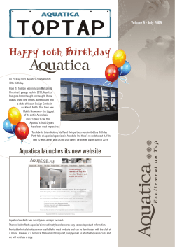 Happy 10th Birthday - Aquatica NZ Limited