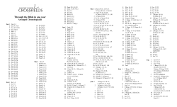 Through the Bible in one year