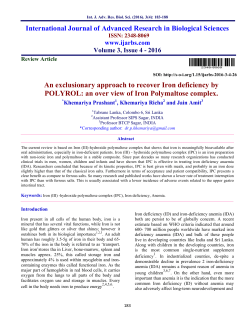 an over view of Iron Polymaltose complex.
