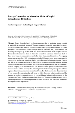 Energy Conversion by Molecular Motors Coupled to Nucleotide